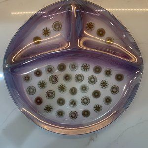 -Spectacular MCM Dorothy Thorpe Glama Atomic Starburst Platter -MCM Space Luxe